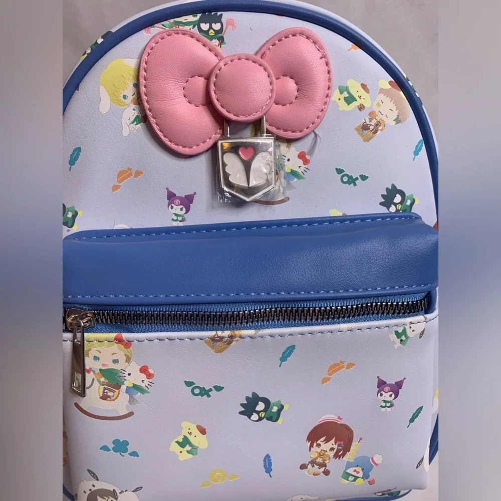 Bioworld Sanrio Hello Kitty and Friends x Attack on Titan Mini Backpack NWT - Picture 3 of 11